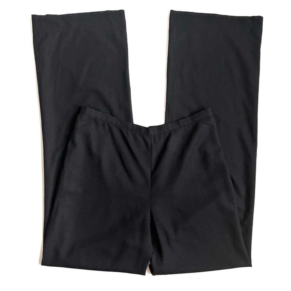 Ralph Lauren Collection Purple Label  High Rise Straight Leg Pants Black 28